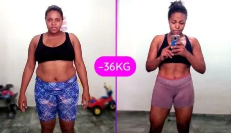 Luciana perdeu 36kg em 9 mêses